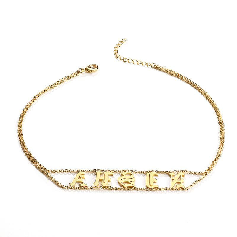 Chain Choker, Kitty Collar, Custom Name Chokers, Submissive Necklace
