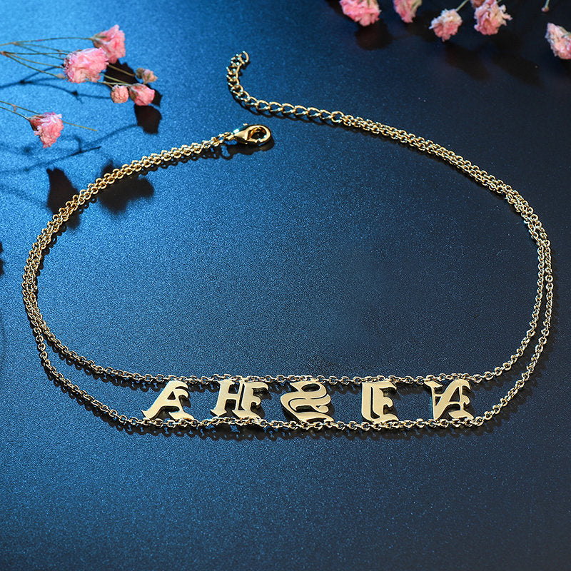 Chain Choker, Kitty Collar, Custom Name Chokers, Submissive Necklace