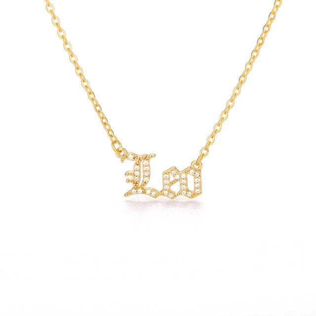 Personalized Zodiac Sing Necklace, Crystal Zodiac Constellations Pendant