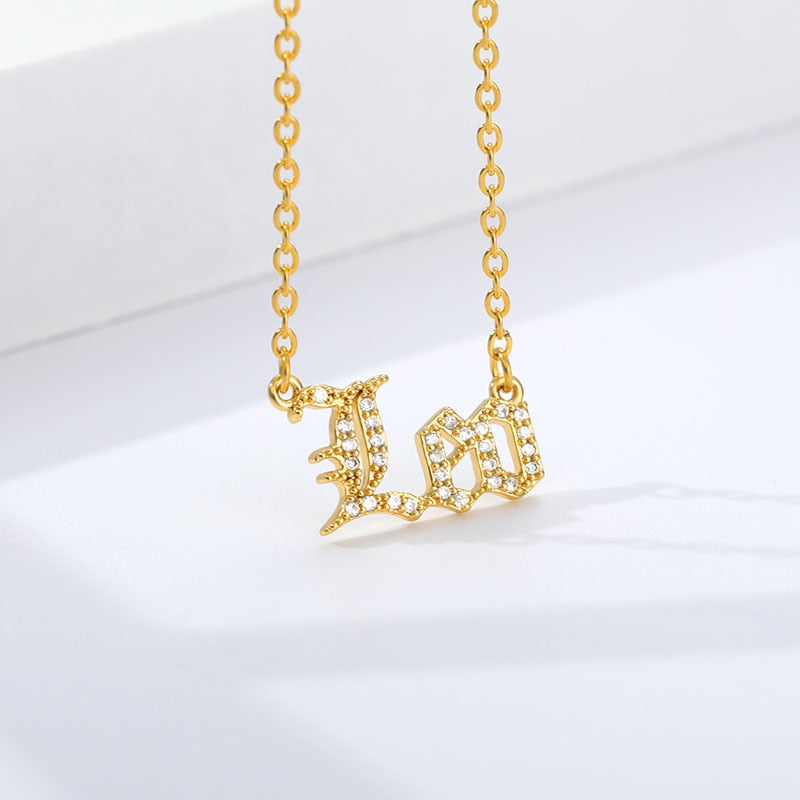 Personalized Zodiac Sing Necklace, Crystal Zodiac Constellations Pendant