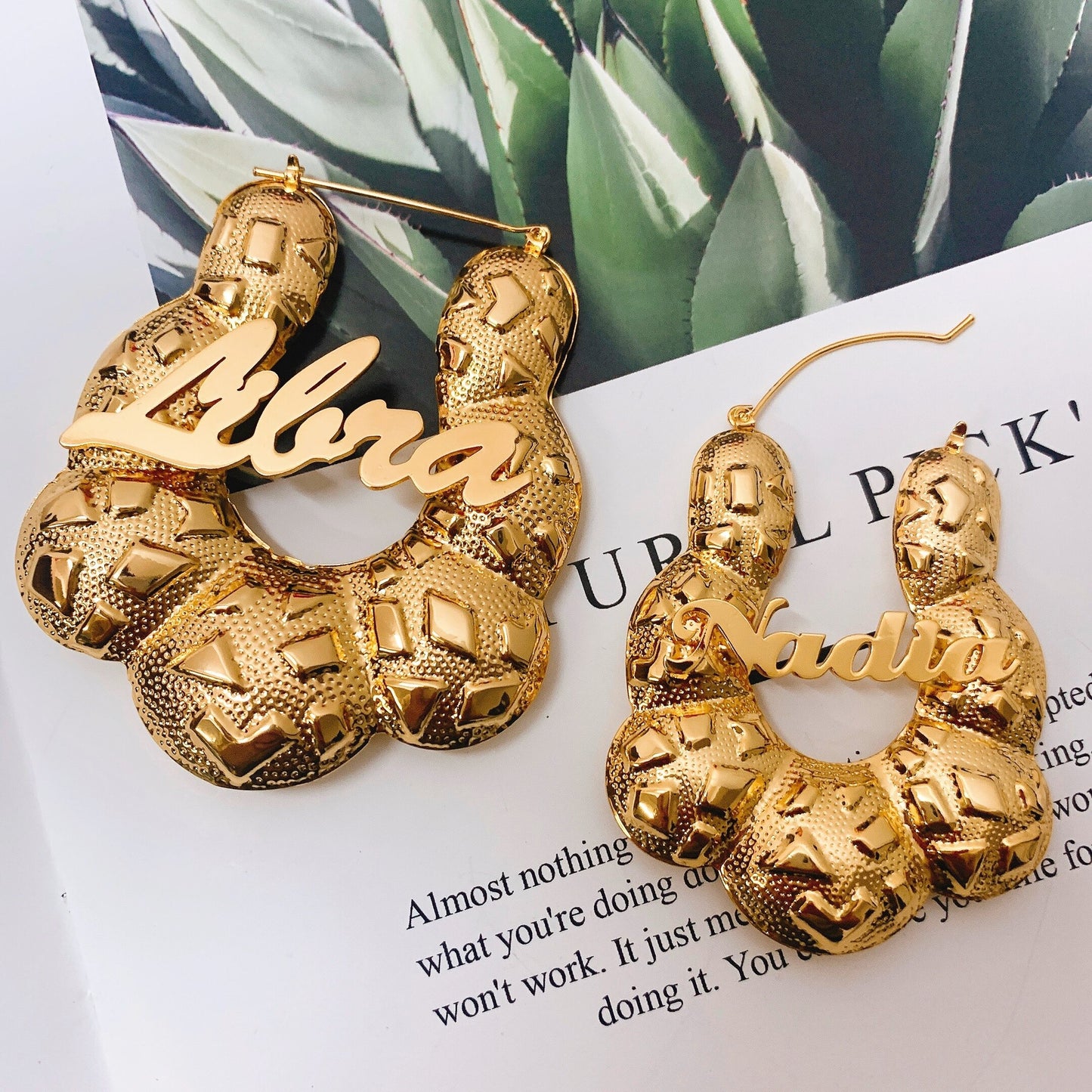 Door Knockers Earrings, Custom Hoop Earrings, Old School Hoops