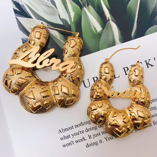 Door Knockers Earrings, Custom Hoop Earrings, Old School Hoops