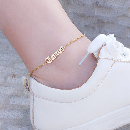 Zodiac Constellations Anklet, Custom Ankle Zodiac Signs Bracelet, Astrology Chain