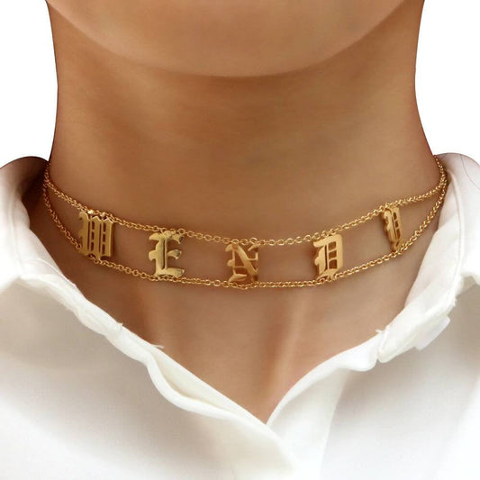 Chain Choker, Kitty Collar, Custom Name Chokers, Submissive Necklace